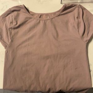 free people mauve crop top